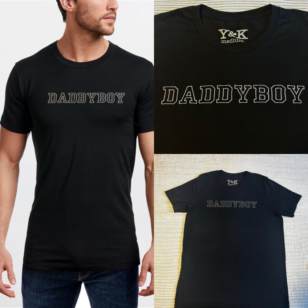 Y&K “Daddyboy” Embroidery Tshirt - Size M